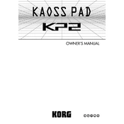 KORG KAOSS PAD KP2 manual cover