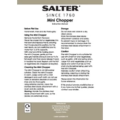 Salter BW03812GR Mini Chopper manual cover