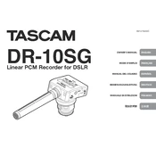 Tascam DR-10SG manual cover