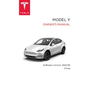 Tesla Model Y 2022 China Region manual cover