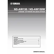 Yamaha NS-AW150 Speaker manual cover