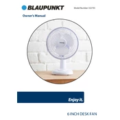 Blaupunkt B&M 6 Inch Desk Fan 332793 manual cover