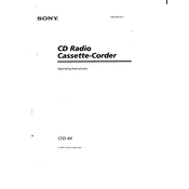 Sony CFD-44 manual cover