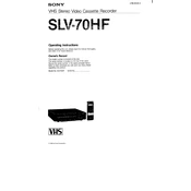 Sony SLV-70HF manual cover