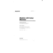 Sony XVM-42 manual cover