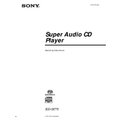 Sony SCD-CE775 manual cover