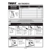 Thule Tracker II 430 manual cover