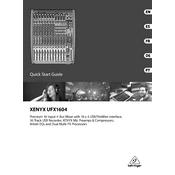 Behringer XENYX UFX1604 manual cover