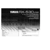 Yamaha RX-530 Receiver manual cover