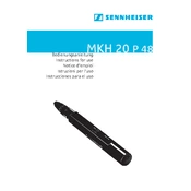 Sennheiser MKH 20-P48 manual cover