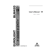 Behringer BLM420 manual cover