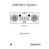 Goodmans B&M DAB Micro System 335105 manual cover