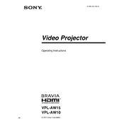 Sony VPL-AW10 manual cover