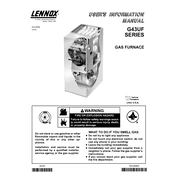 Lennox G43UF manual cover