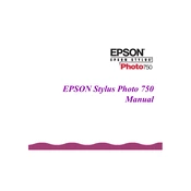 Epson Stylus Photo 750 manual cover