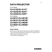 Casio XJ-A142 Projector manual cover