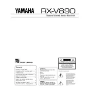 Yamaha RX-V890 Receiver manual cover