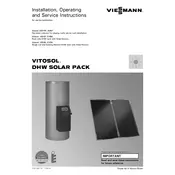 Viessmann Vitosol DHW Solar Pack Solar Panel manual cover