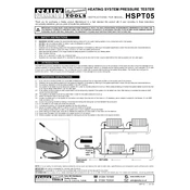 Sealey HSPT05 Tester manual cover