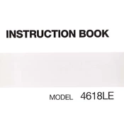 Janome 4618LE manual cover