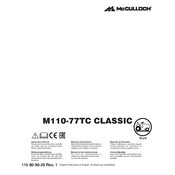 McCulloch CLASSIC M110-77TC manual cover