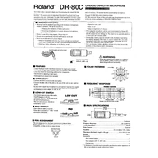 Roland DR-80C manual cover