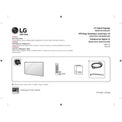 LG 70UL3E 70UL3E-T.AUS Signage manual cover