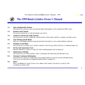 Buick LeSabre 1999 manual cover