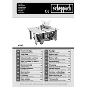 Scheppach HS80 5901302901 Saw manual cover