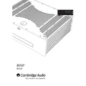 Cambridge Audio Azur 851W Amplifier manual cover