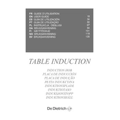 De Dietrich DPI7468XS Hob manual cover