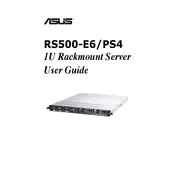 ASUS RS500-E6-PS4 Server manual cover