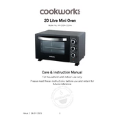 Cookworks 9381098 KR-E20N-E1DKH Oven manual cover