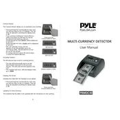 Pyle PRMDC40 Bill Detector manual cover