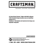 Craftsman CMESTHOS912 Trimmer manual cover