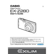 Casio EXZ280 Camera manual cover