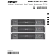 QSC Powerlight 3 Series PL380 manual cover