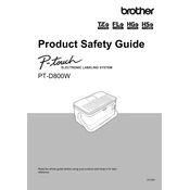 Brother P-touch PT-D800W manual cover