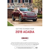 GMC Arcadia 2019 manual cover