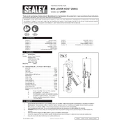 Sealey LH251 Hoist manual cover