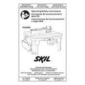 Skil RAS800 Router Table manual cover