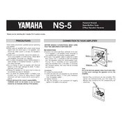 Yamaha NS-5 Speaker manual cover