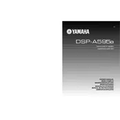 Yamaha DSP-A595a Amplifier manual cover