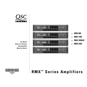 QSC RMX Series Amplifiers RMX 850 manual cover