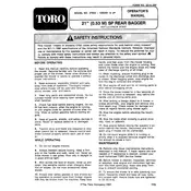 Toro 21-inch 27502 Mower manual cover