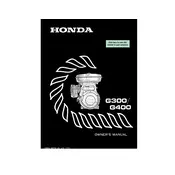 Honda G300 1978 Engine manual cover