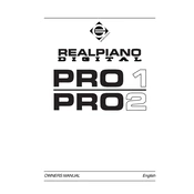 Peavey Realpiano Digital Pro 1 Keyboard manual cover