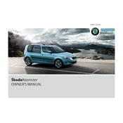 Škoda Roomster 2010 Car manual cover