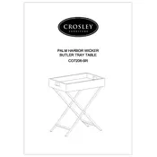 Crosley CO7206-BR Table manual cover