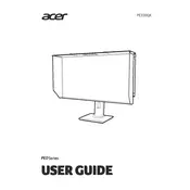 Acer PE0 PE320QK Monitor manual cover